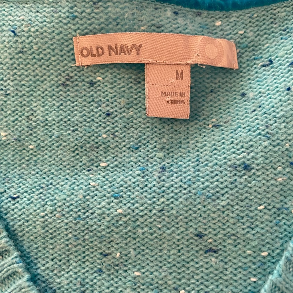Old Navy Women's V-Neck Sweater in Light Blue - Picture 5 of 7